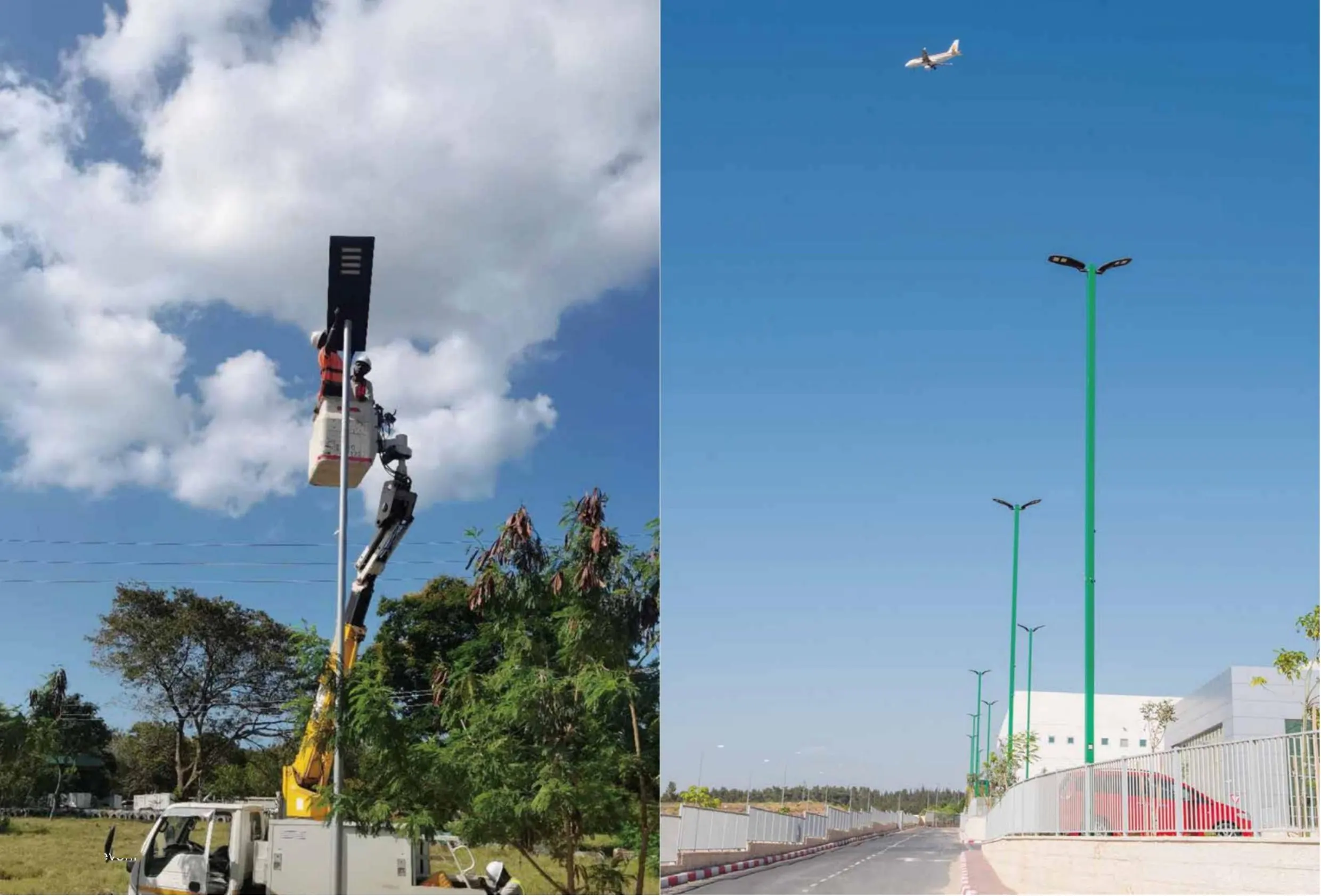 Solar street-light installation